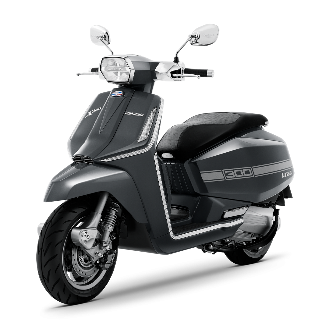 รถมอเตอร์ไซค์ แลมเบรตต้า Lambretta X300SR 2024 สีเทา ผ่อนถูก ดอกเบี้ยต่ำ โดย 52 โมเดิร์นไบค์